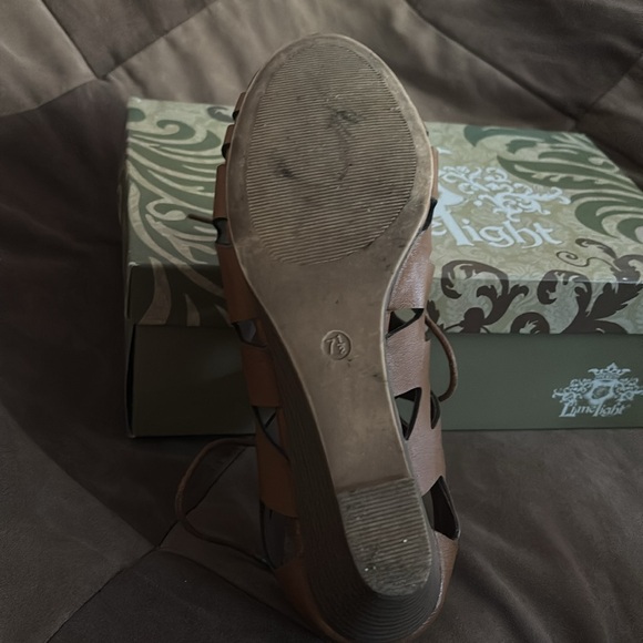 LimeLight 7.5 Cognac lace up sandals - Picture 3 of 6
